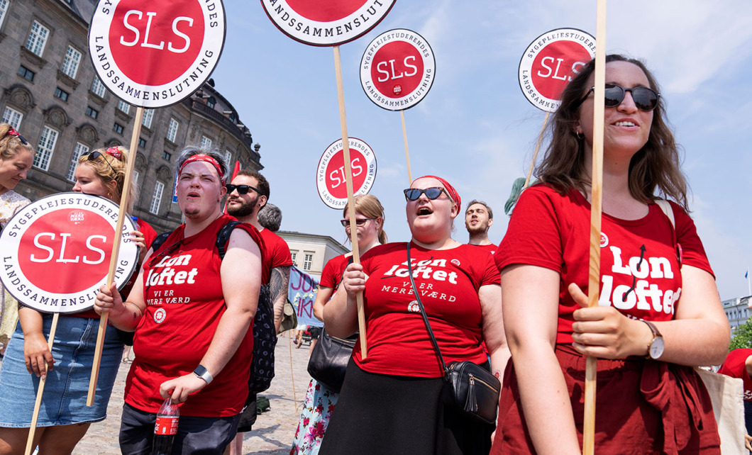 Danska kampen går vidare med vilda strejker