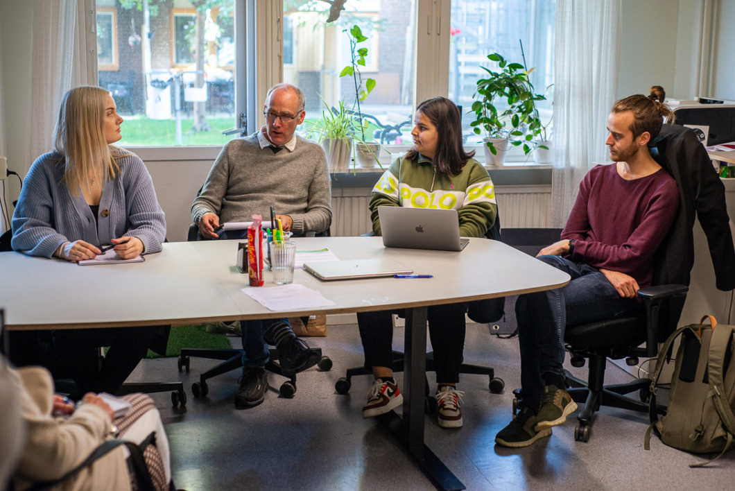 Studenterna lär sig tillsammans i matnyttigt hälsoprojekt