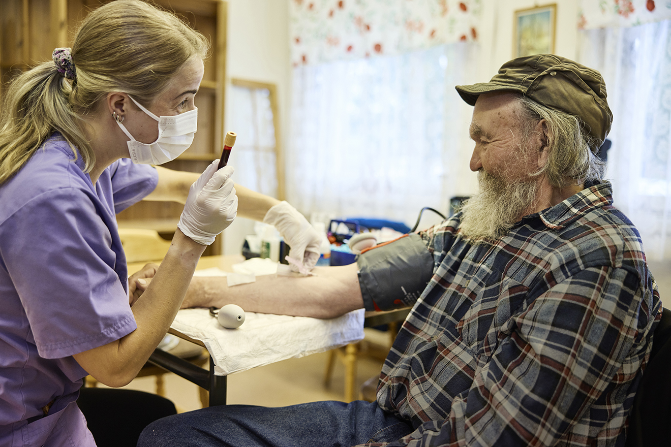Evelina tar vården till Svappavaara
