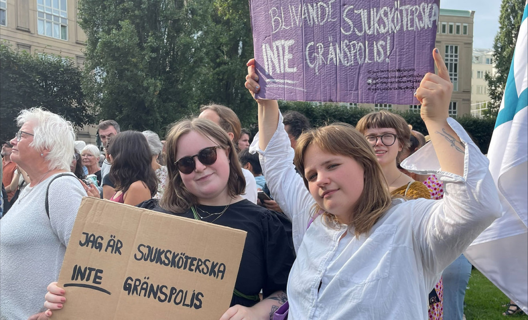 ”Det är nu vi måste protestera mot att ange patienter”