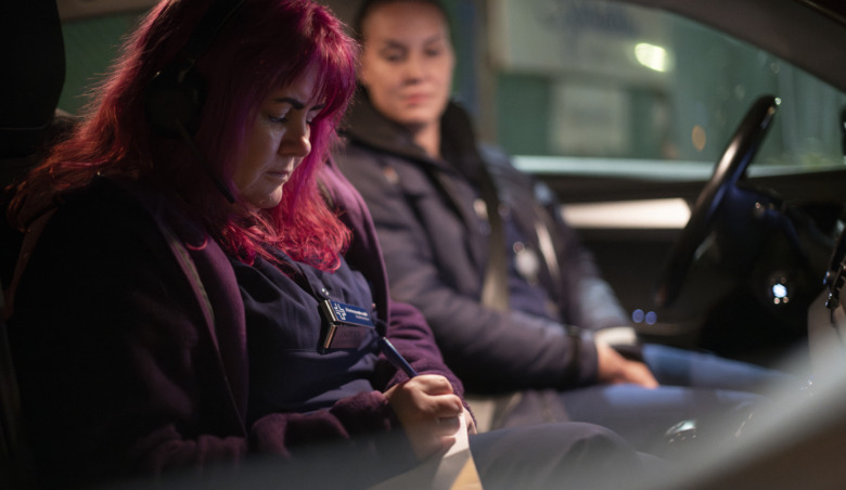 Angelica Rasmusson och Martina Löfqvist är ett väl inarbetat par som nattsjuksköterskor.