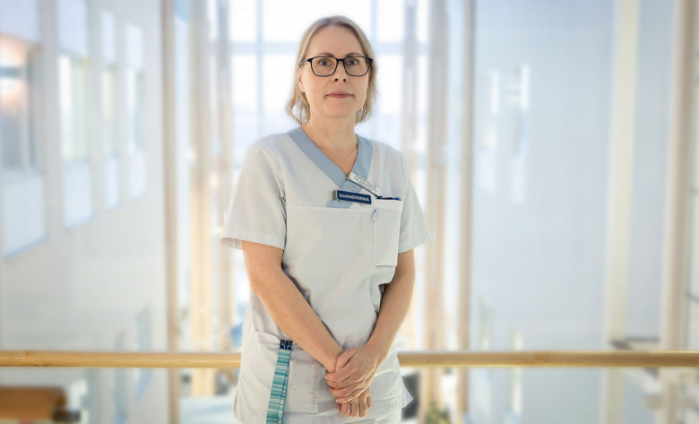 Enhetschef AnnSofie Nyman på vårdavdelning 51 för kirurgi och urologi på Sunderby sjukhus i Norrbotten.