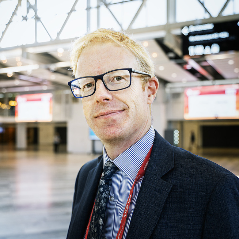 Porträtt på Jonathan McNulty på Älvsjömässan i Stockholm.