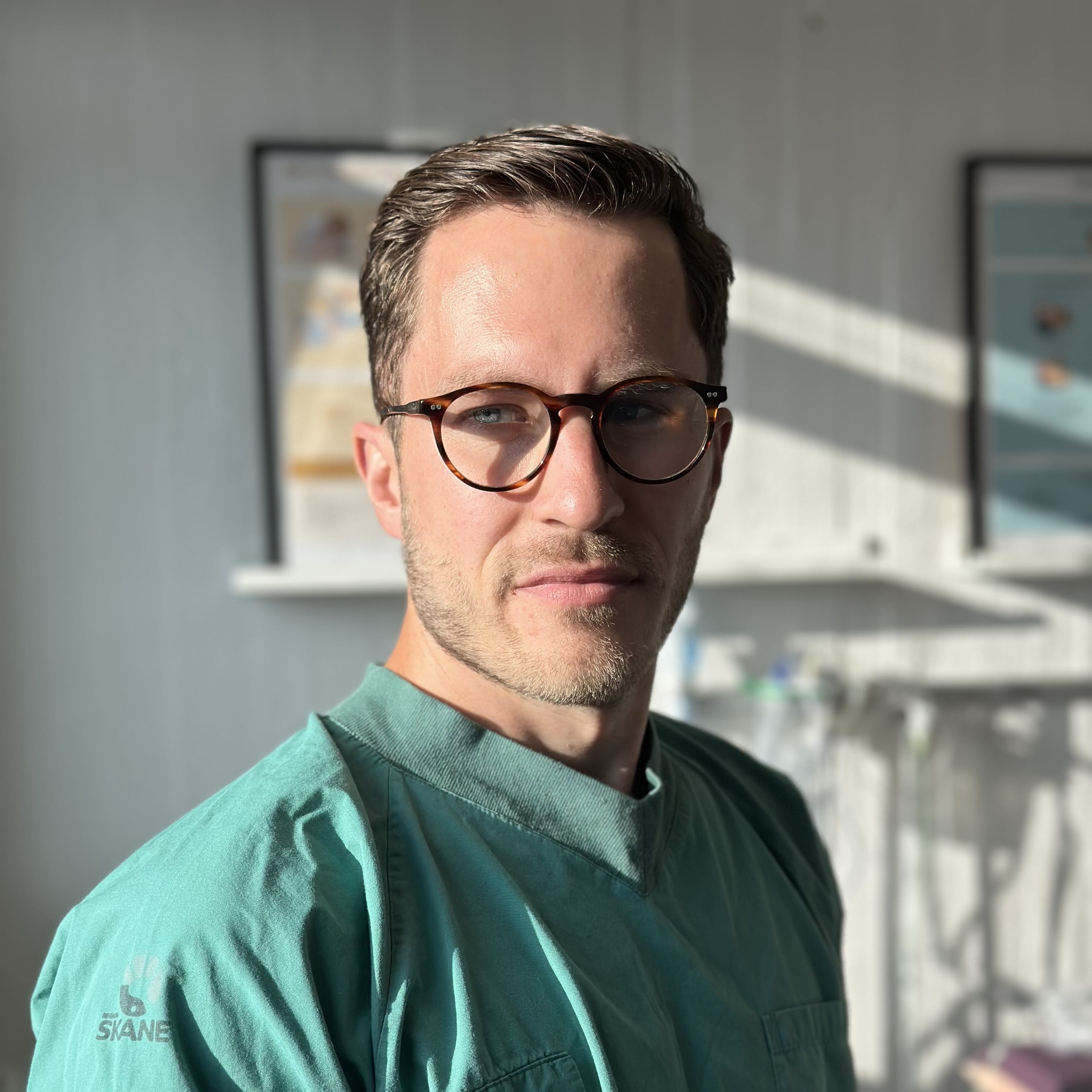 Andreas Stenvall, anestesisjuksköterska och EM-mästare i HLR. Foto: Rasmus Bjerén.