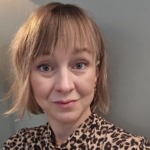 Porträttbild av Johanna Nilsson, Johanna Nilsson, huvudskyddsombud i Vårdförbundet Västerbotten.