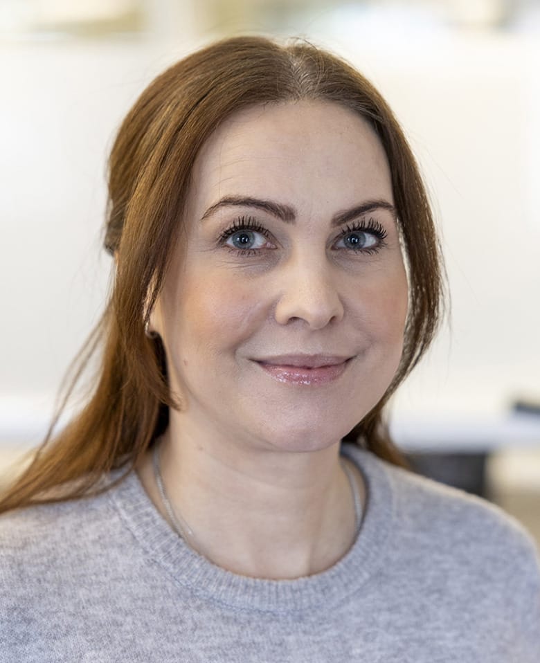 Porträttbild på distriktsköterskan Nicole Knutsson