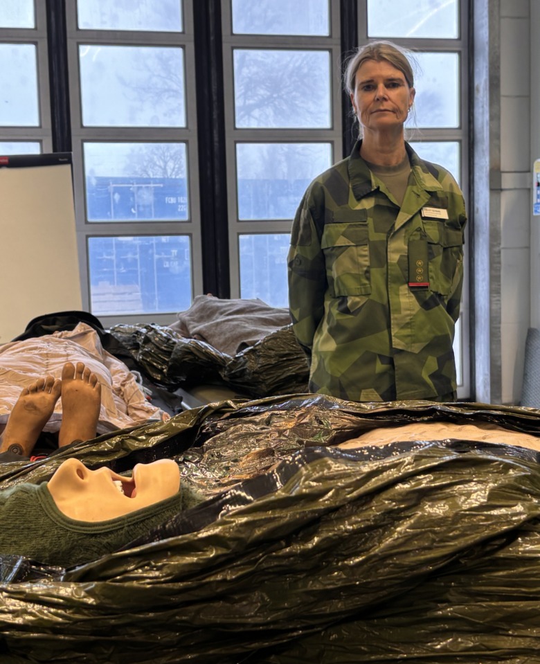 Liselott åstrand, biomedicinsk analytiker i Försvarsmakten. Foto: Per Bengtsson.