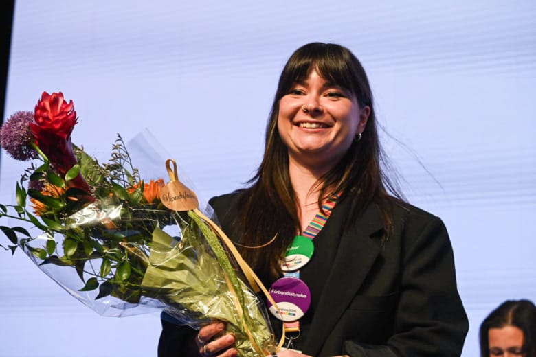 Sophia Godau, nyvald ordförande för Vårdförbundet på kongressen 2026.