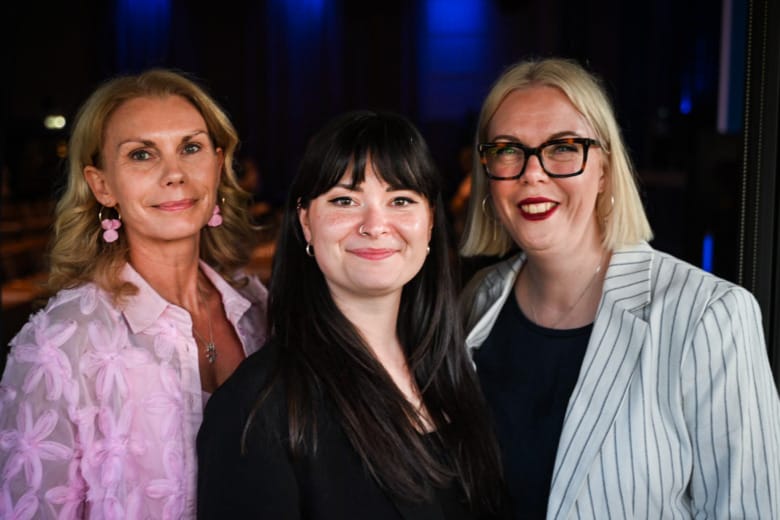 Anna Seiborg Kidell, Sophia Godau, och Madelene Meramveliotaki.