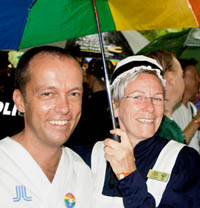 Vårdförbundet med eget bord på Pridefestivalen