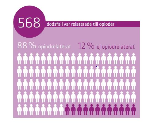 Narkotikarelaterade dödsfallen fortsätter öka
