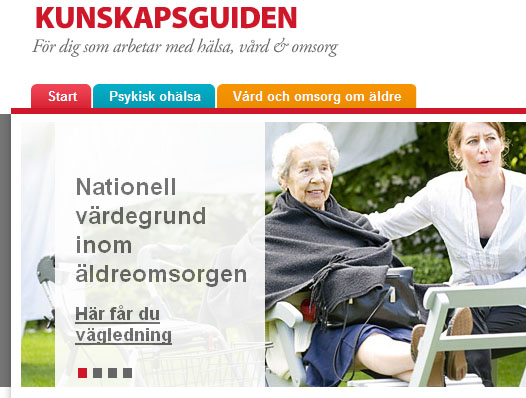 Ny kunskapsguide på nätet för vårdpersonal