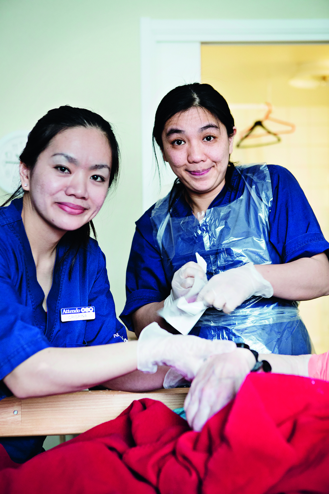 Filippinska sjuksköterskor på plats i Fiskebäck