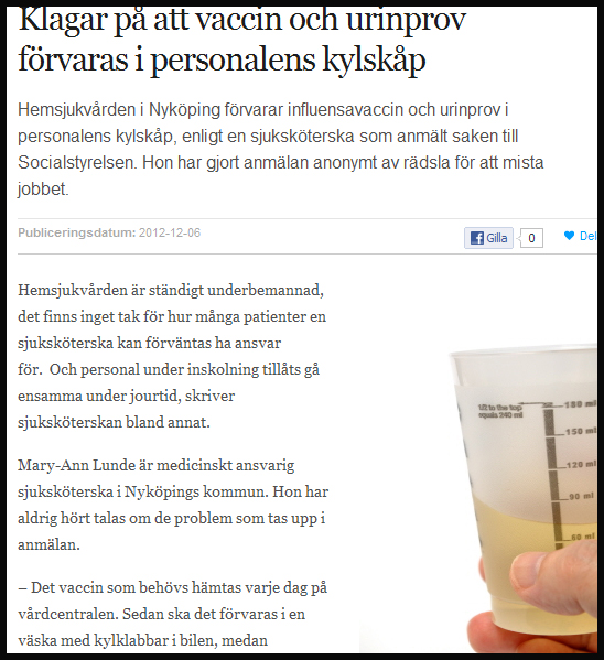 Chef misstänks ha brutit mot grundlagen efter artikel i Vårdfokus