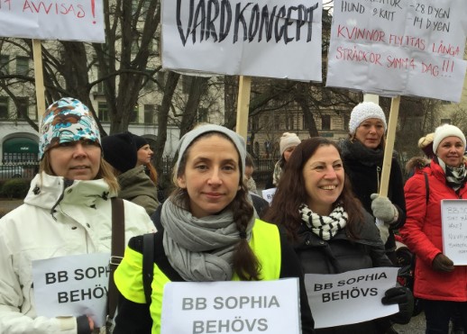 Barnmorskorna vid BB Sophia vägrar ge upp